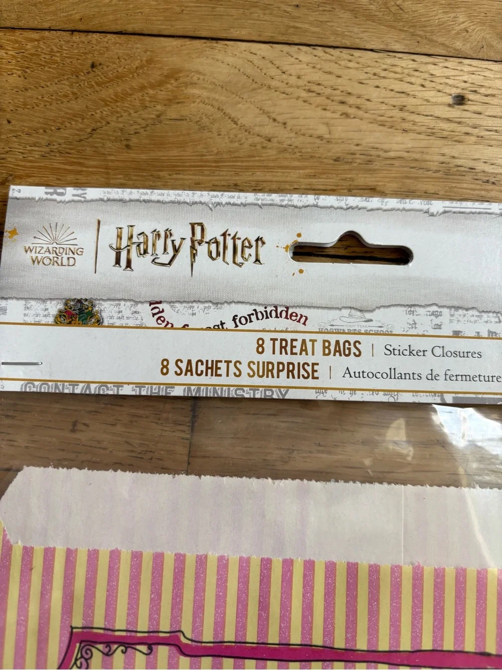 NEW Harry Potter Honeydukes Pink Party Treat Bags - Set of 8